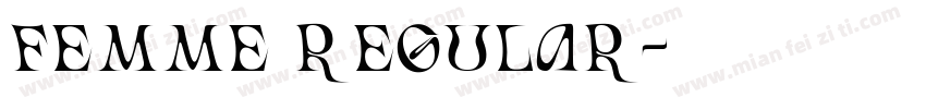 FEMME Regular字体转换